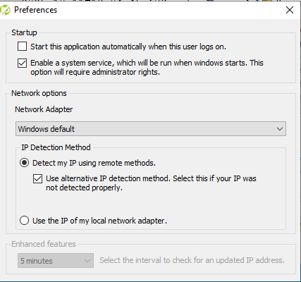 No-IP hostname configuration